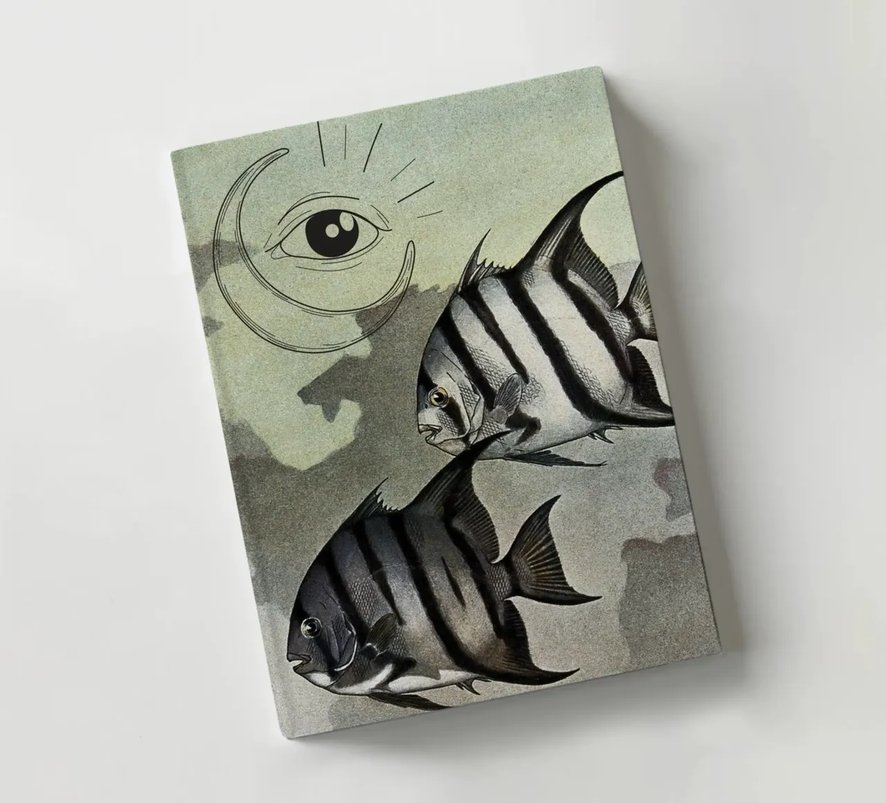 Spade Fish & Spell Craft | Press Play Art Print Collage notebook by Press Play Art Prints