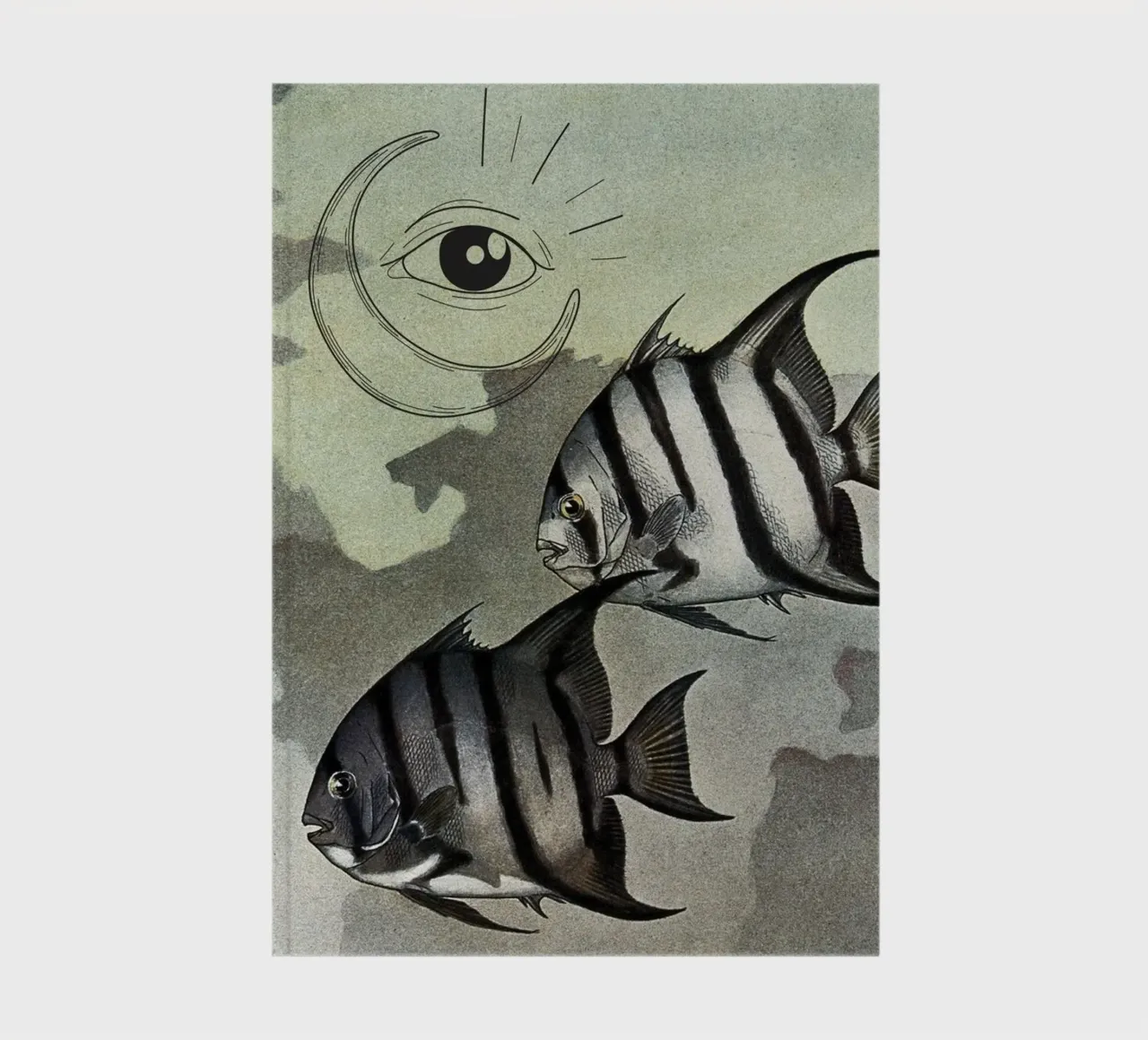 Spade Fish & Spell Craft | Press Play Art Print Collage notebook by Press Play Art Prints