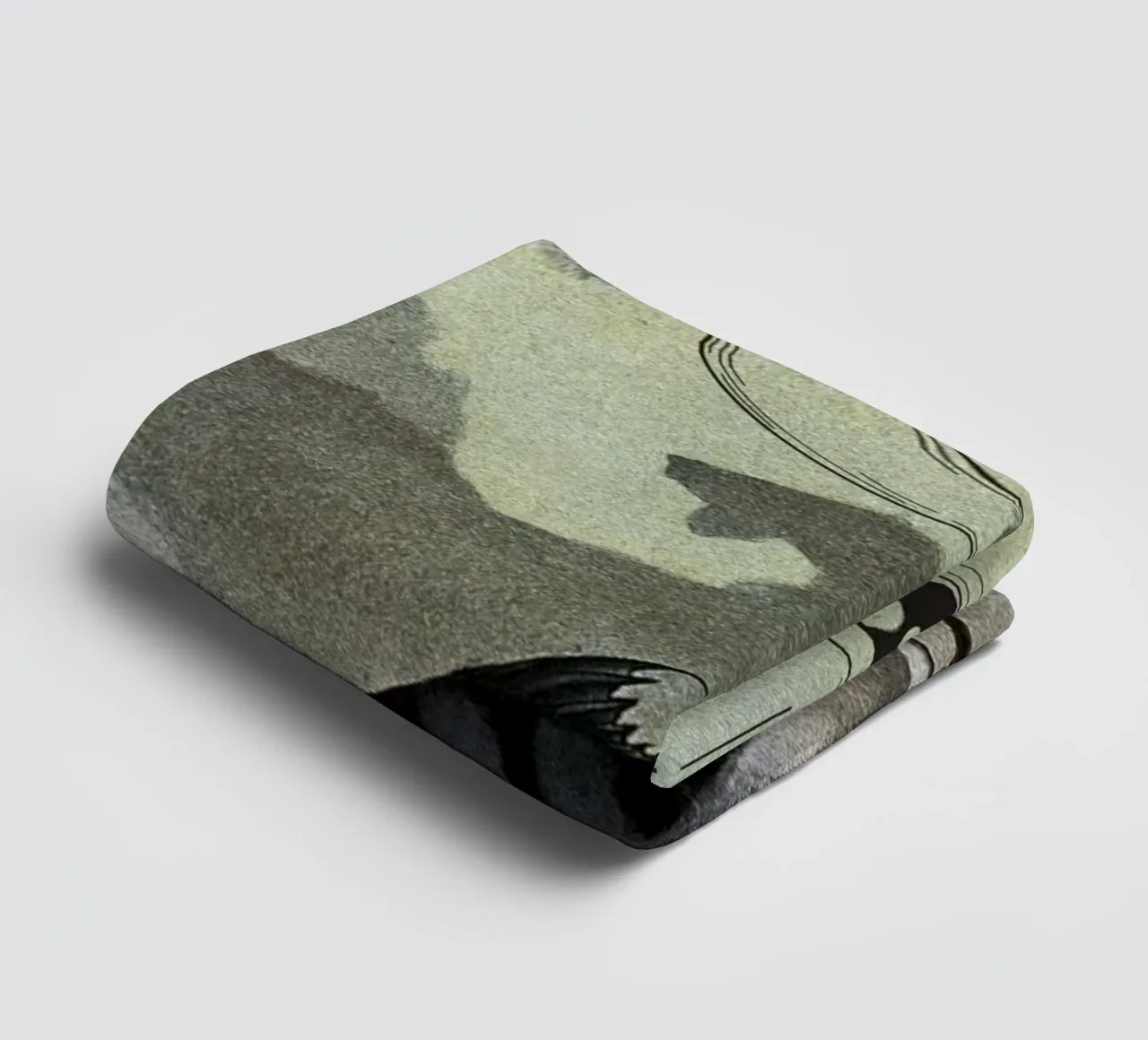 Spade Fish & Spell Craft | Press Play Kunstdruk Collage badhanddoek van Press Play Art Prints