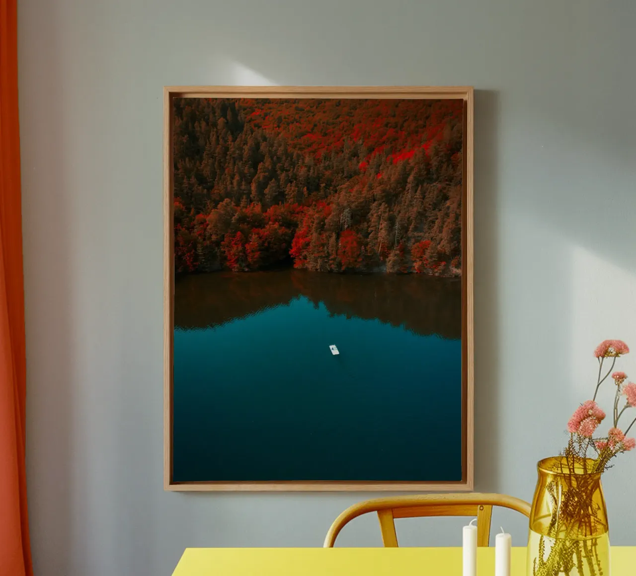 bootmeer canvas met Baklijst van Earthly Visions