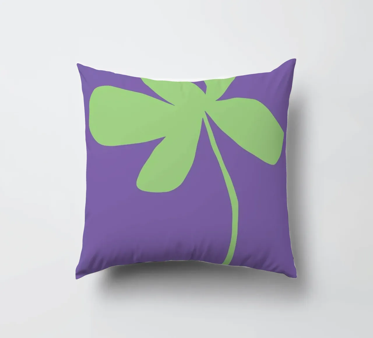 Single Green Flower cuscino da Pure