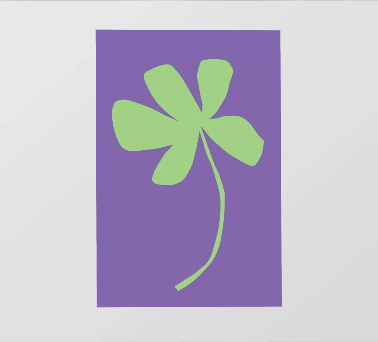 Single Green Flower telo in pvc da Pure