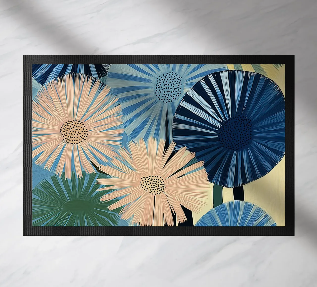Fiori astratti zerbino da Imagine