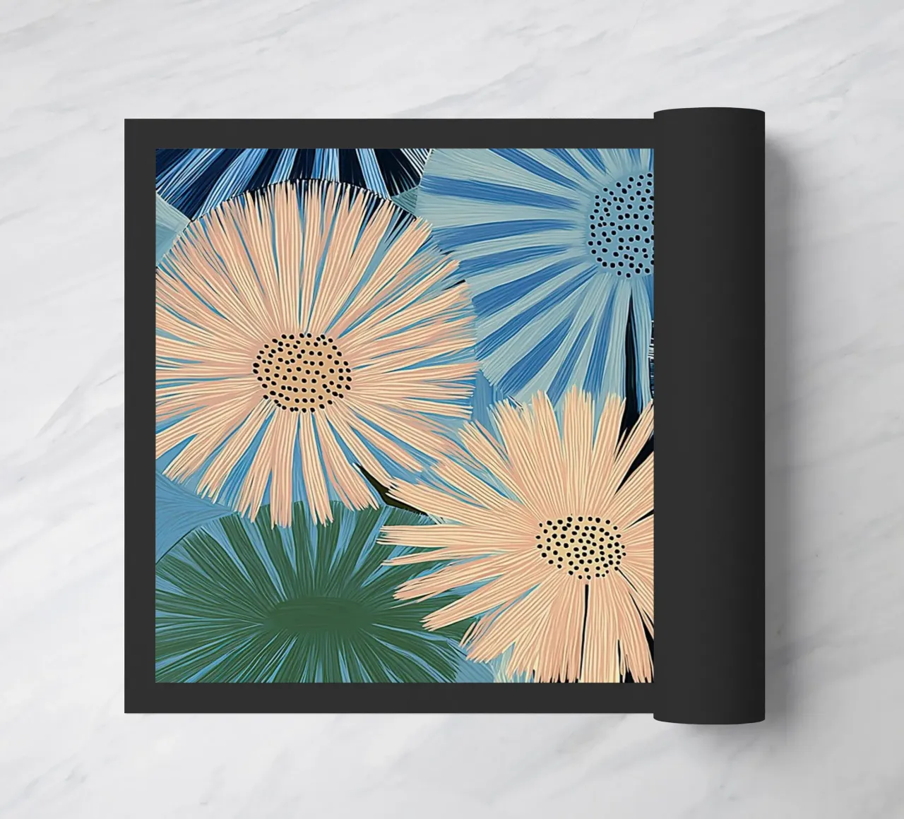 Fiori astratti zerbino da Imagine