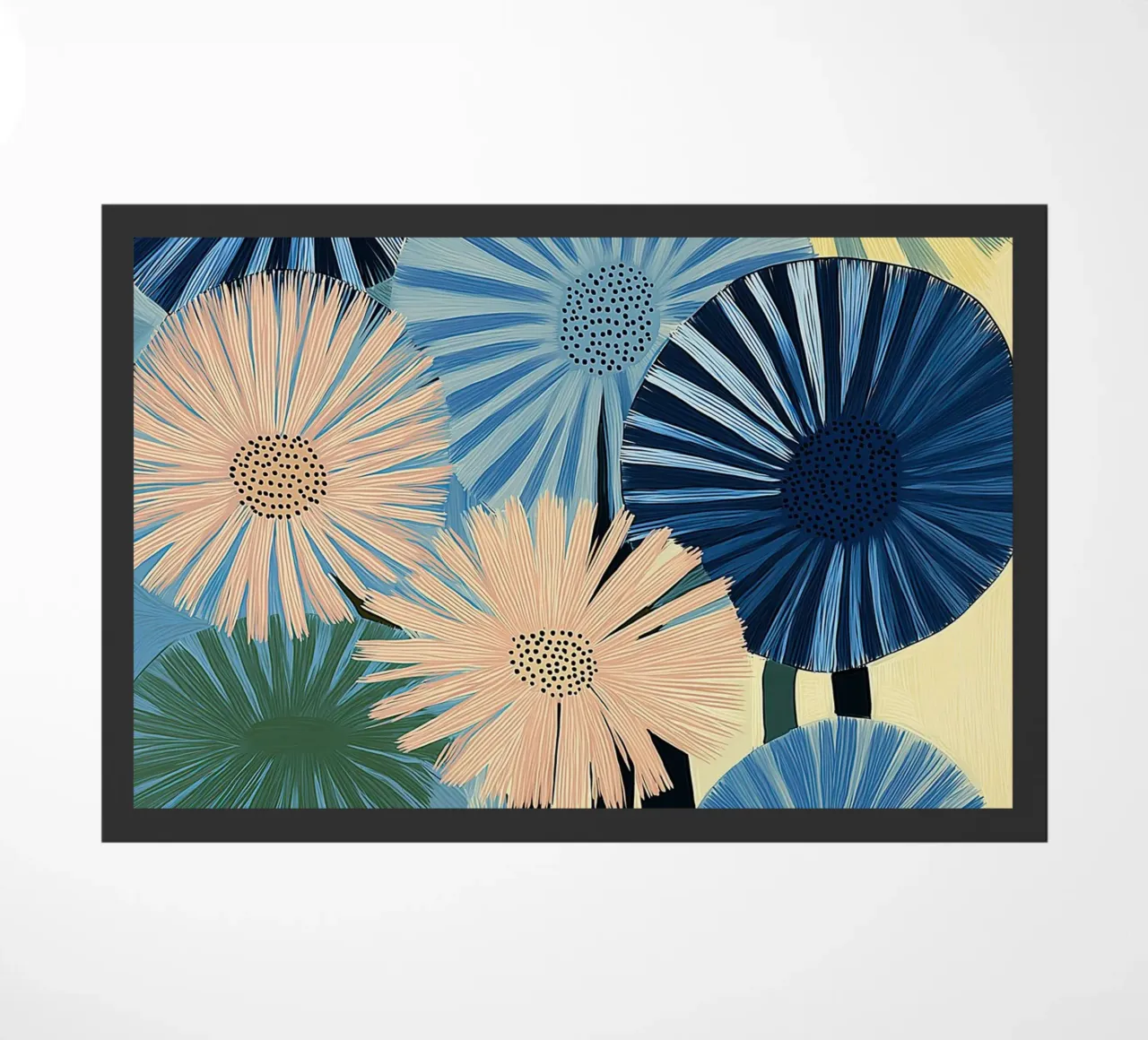 Fiori astratti zerbino da Imagine