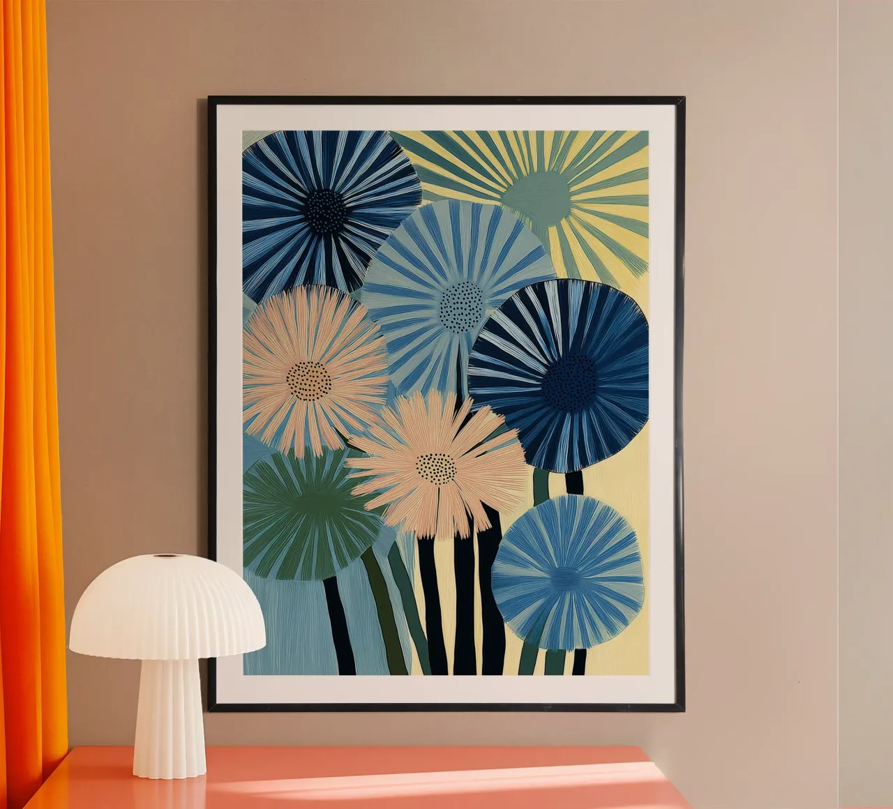 Fiori astratti carta hahnemühle da Imagine