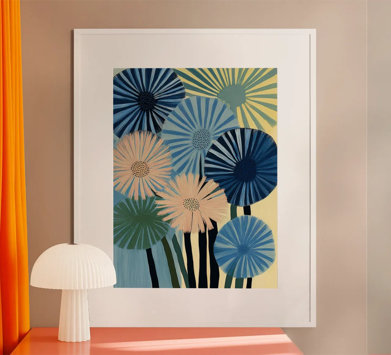 Fiori astratti carta hahnemühle da Imagine