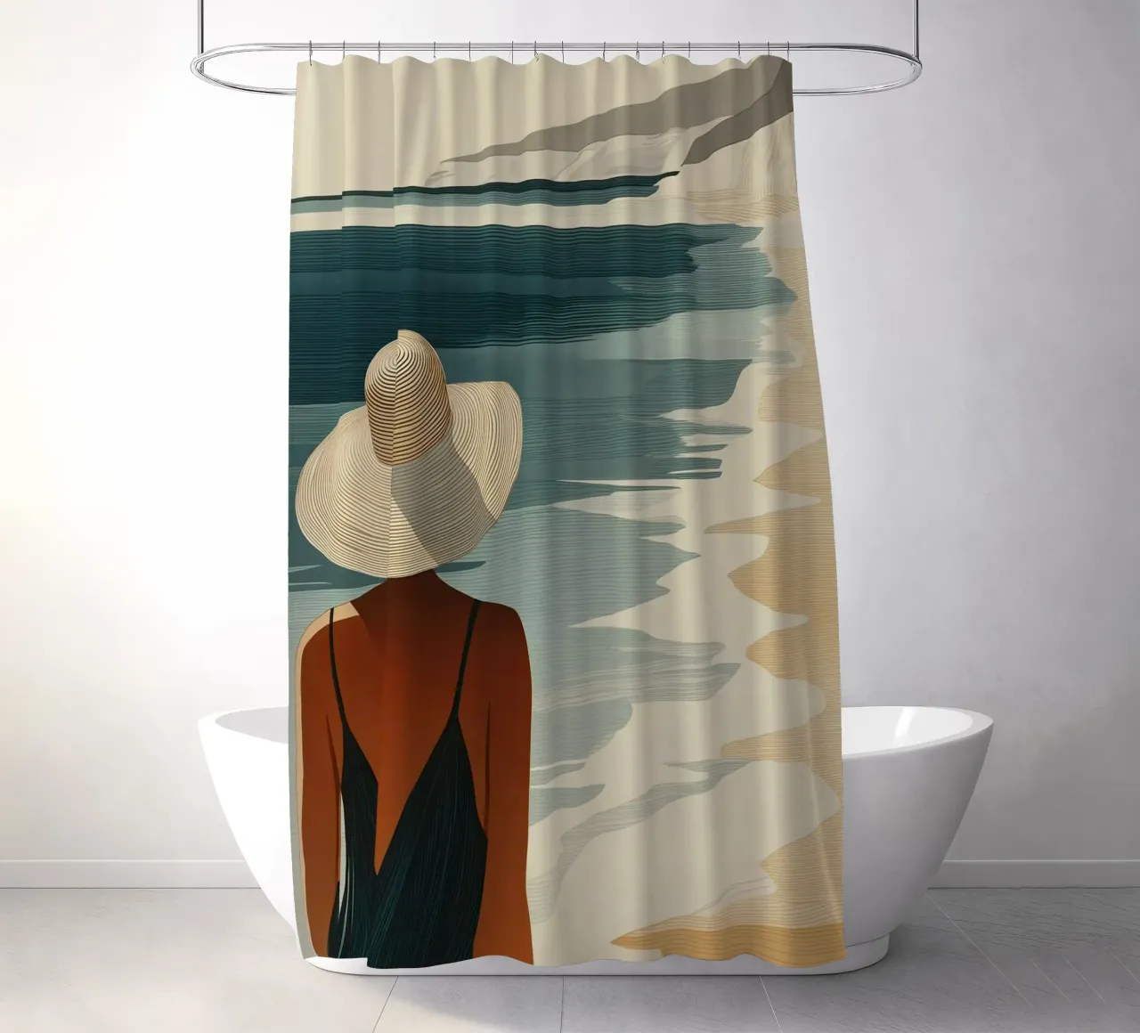 Sulla spiaggia tenda da doccia da Imagine