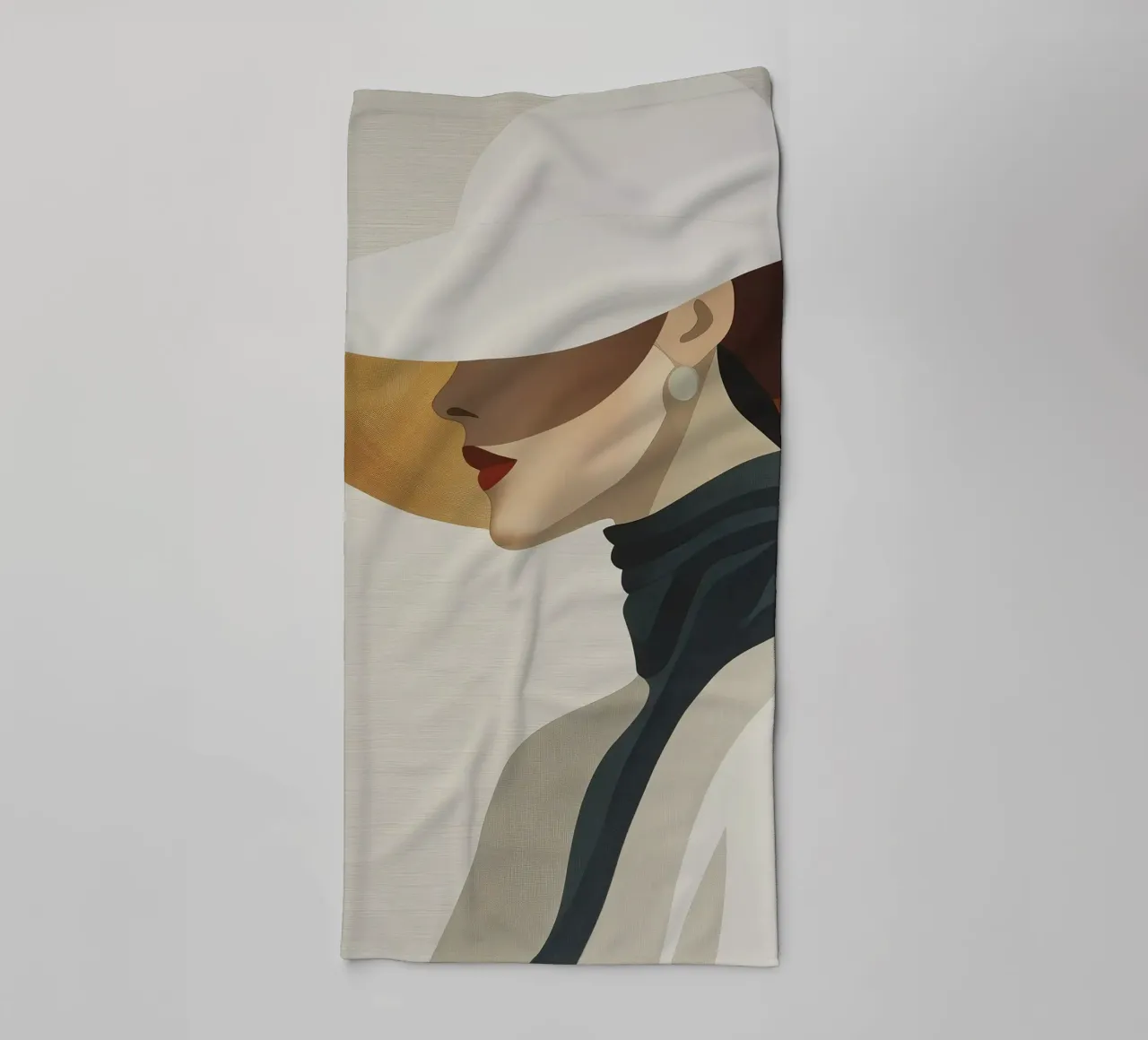 Donna con cappello asciugamano da bagno da Imagine