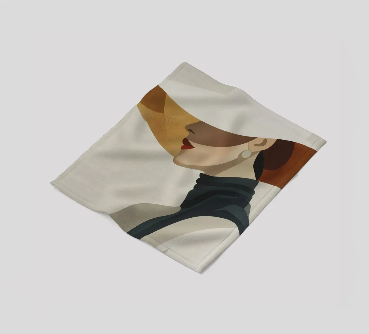 Donna con cappello coperta in pile da Imagine