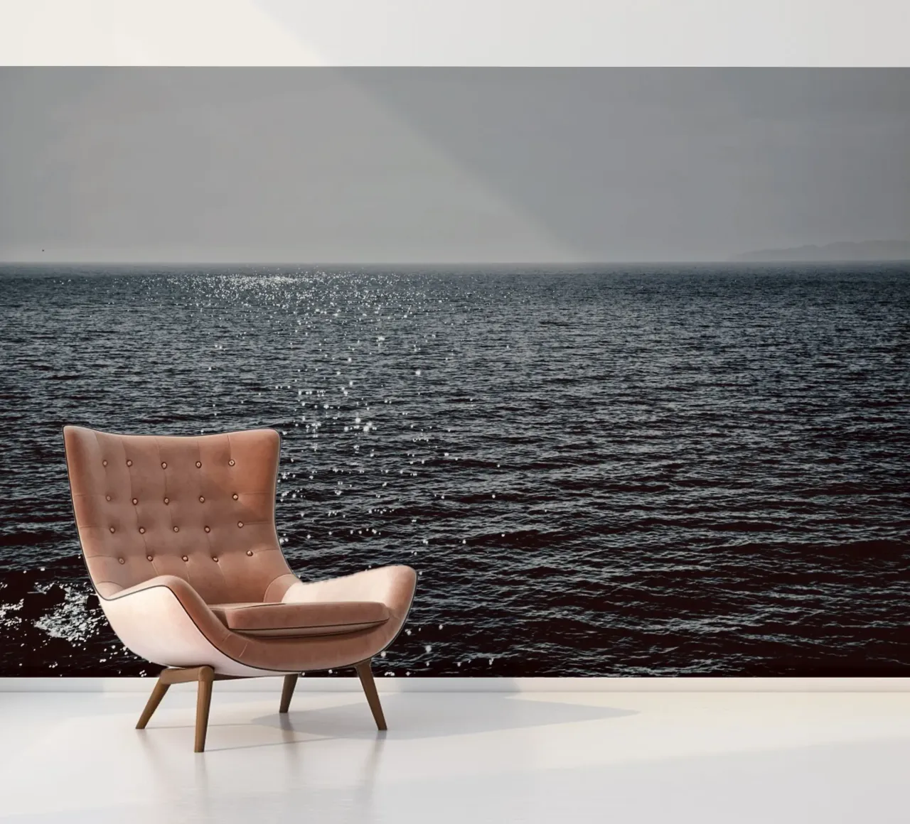 Sunlight Reflection in the Deep Blue Ocean photo wallpaper by KISSA STUDIO
