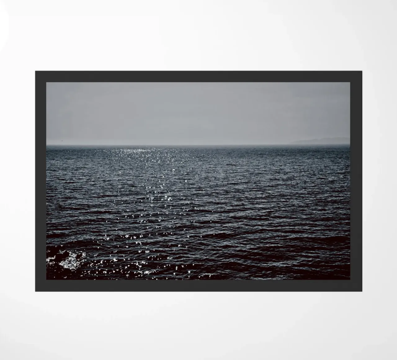 Sunlight Reflection in the Deep Blue Ocean doormat by KISSA STUDIO