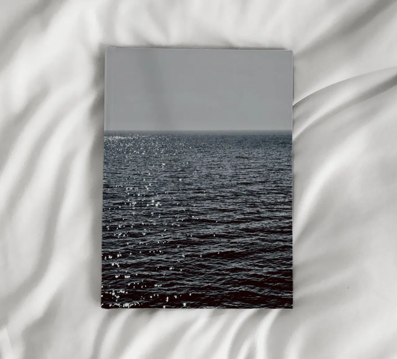 Sunlight Reflection in the Deep Blue Ocean notebook by KISSA STUDIO