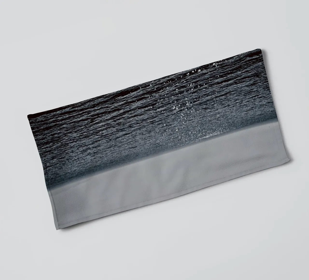 Sunlight Reflection in the Deep Blue Ocean towel by KISSA STUDIO