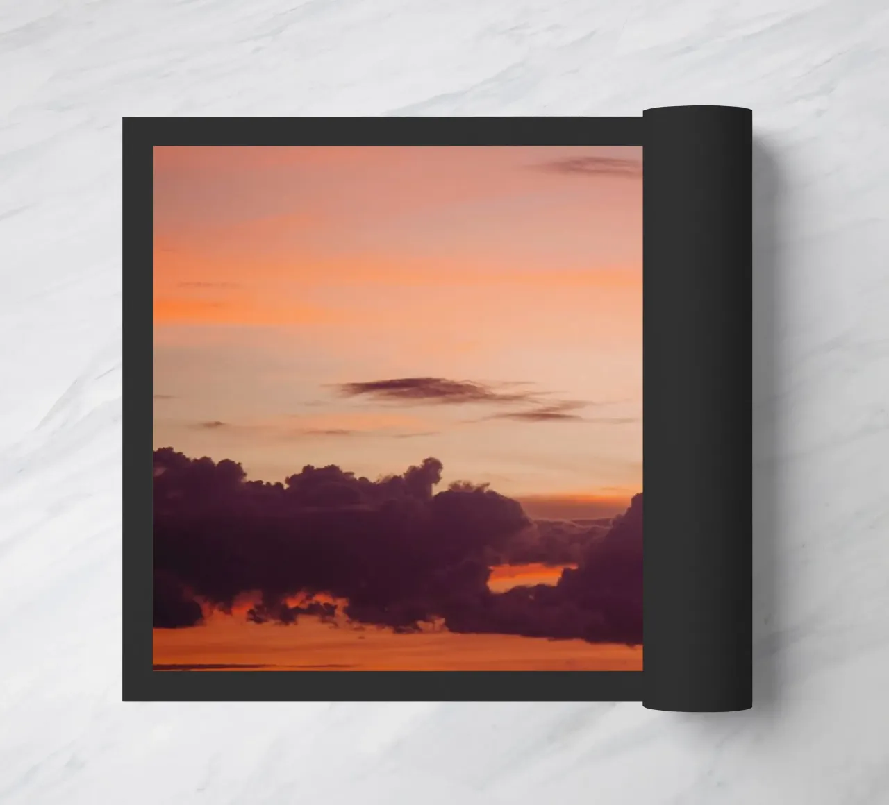 sunset ocean doormat by Earthly Visions