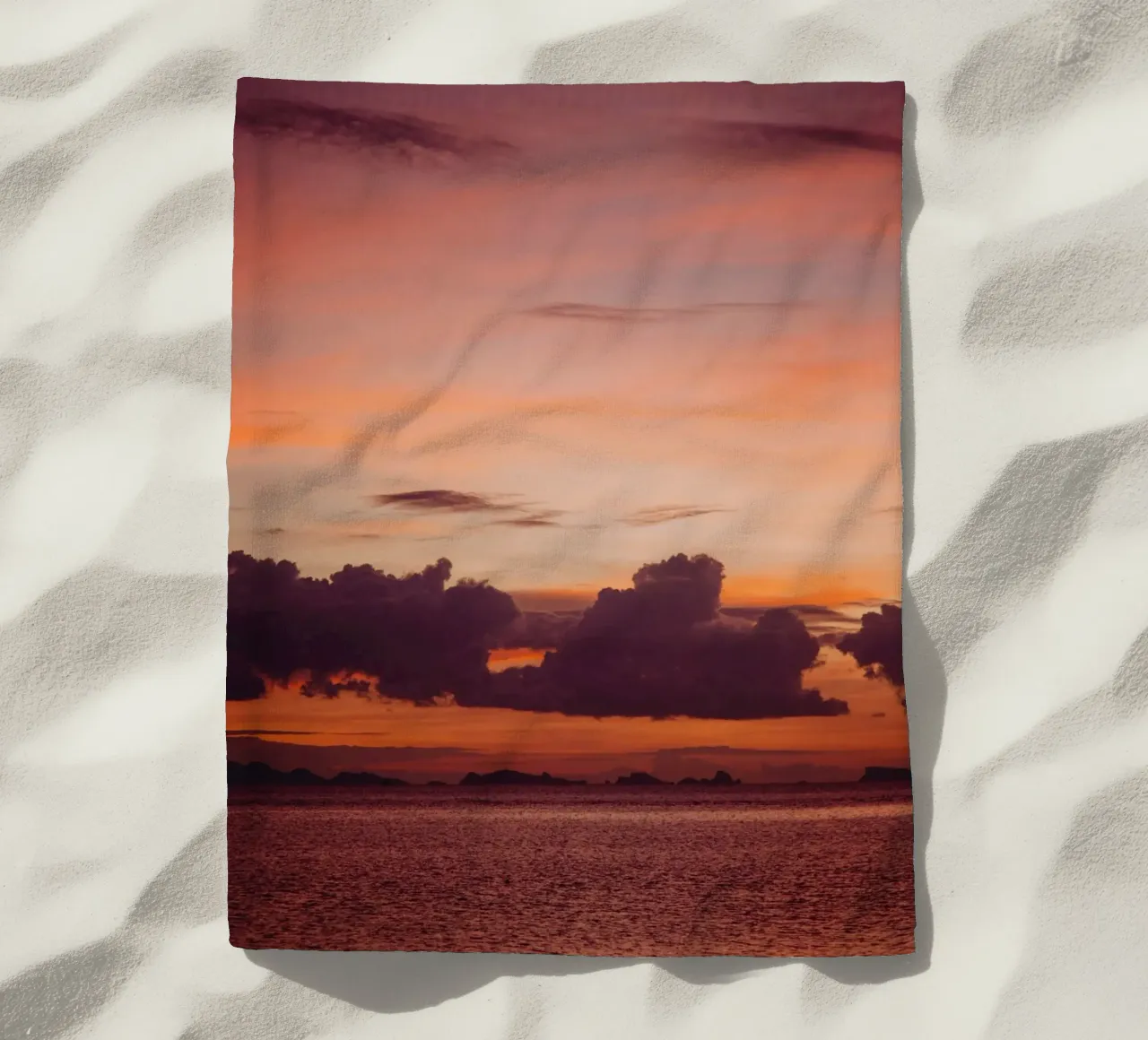 oceano al tramonto telo mare da Earthly Visions