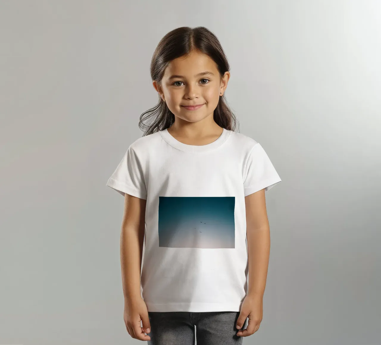 Flying Birds to the Sunset Sky kids t-shirt by KISSA STUDIO