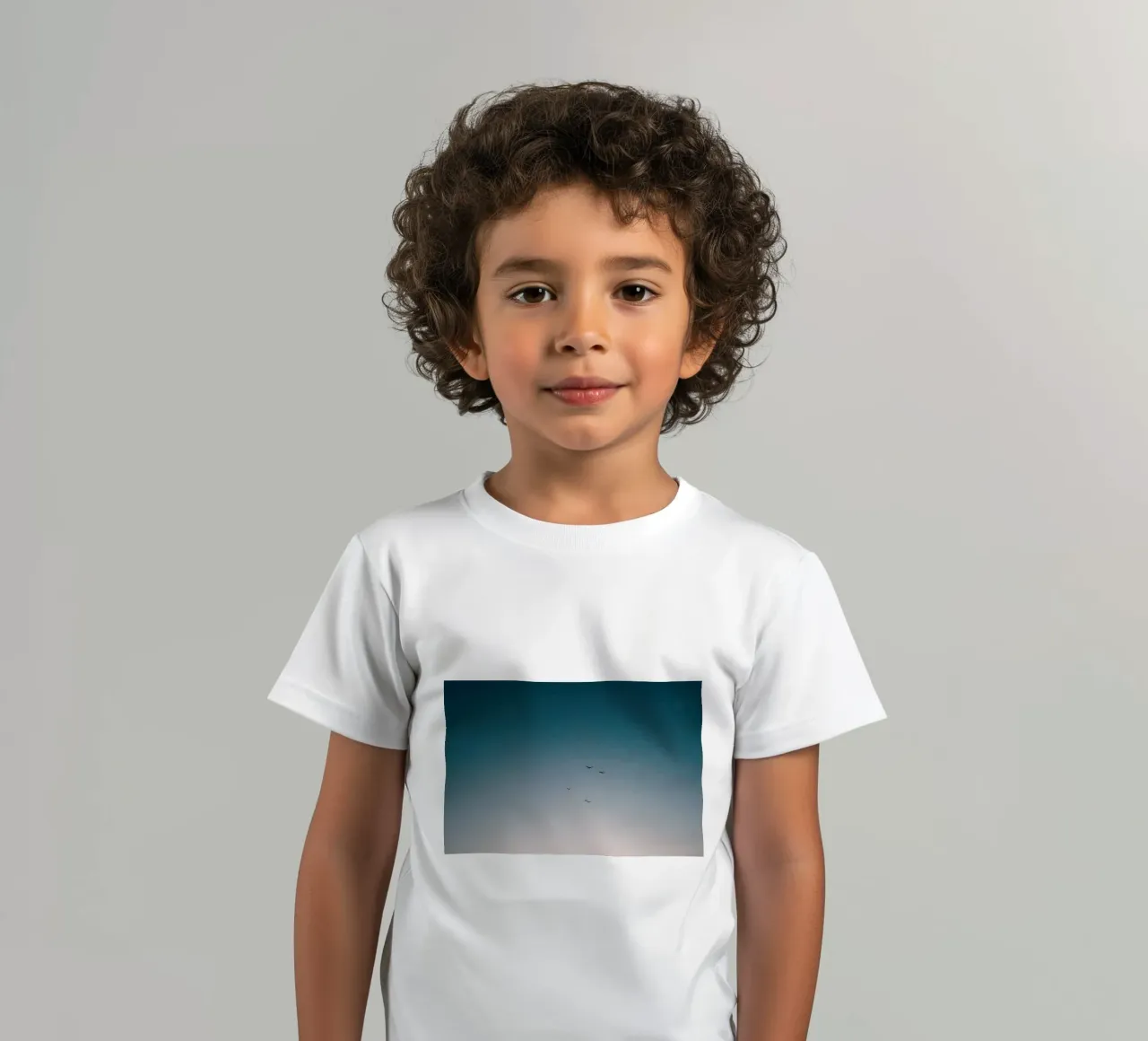 Flying Birds to the Sunset Sky kids t-shirt by KISSA STUDIO