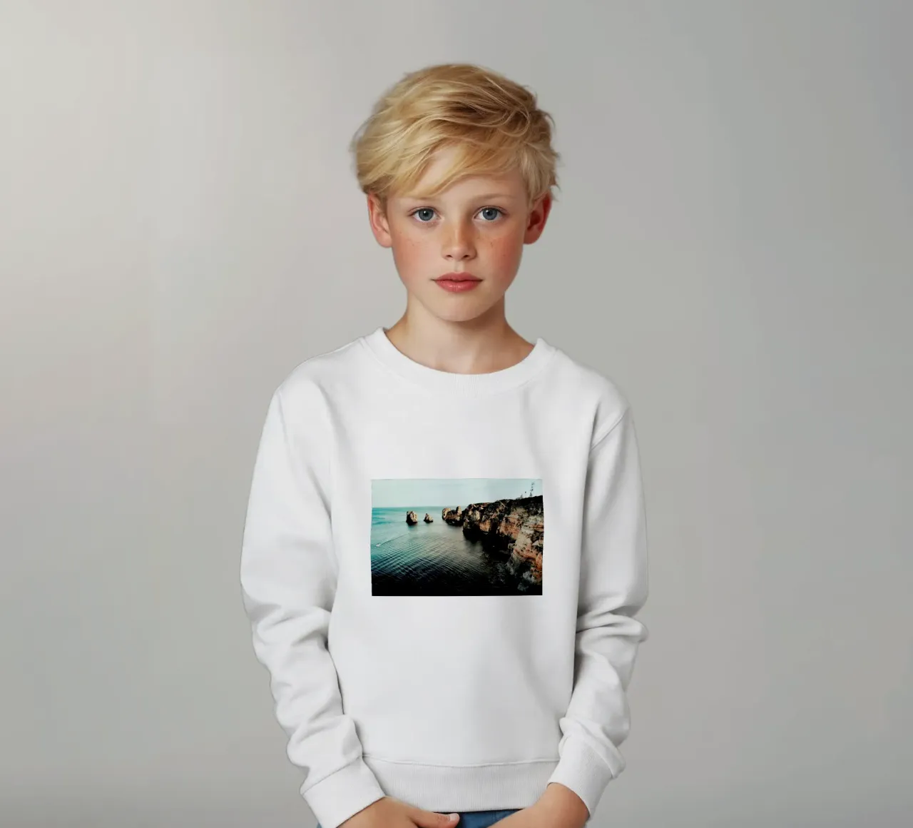 Sundown Ride kids sweatshirt by Sebastian Hilgetag