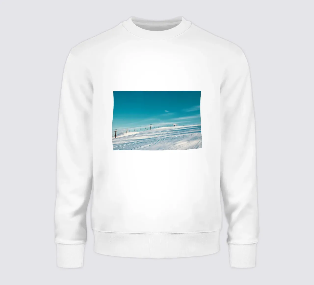 Snow Mountain under the Blue Sky sweatshirt by KISSA STUDIO