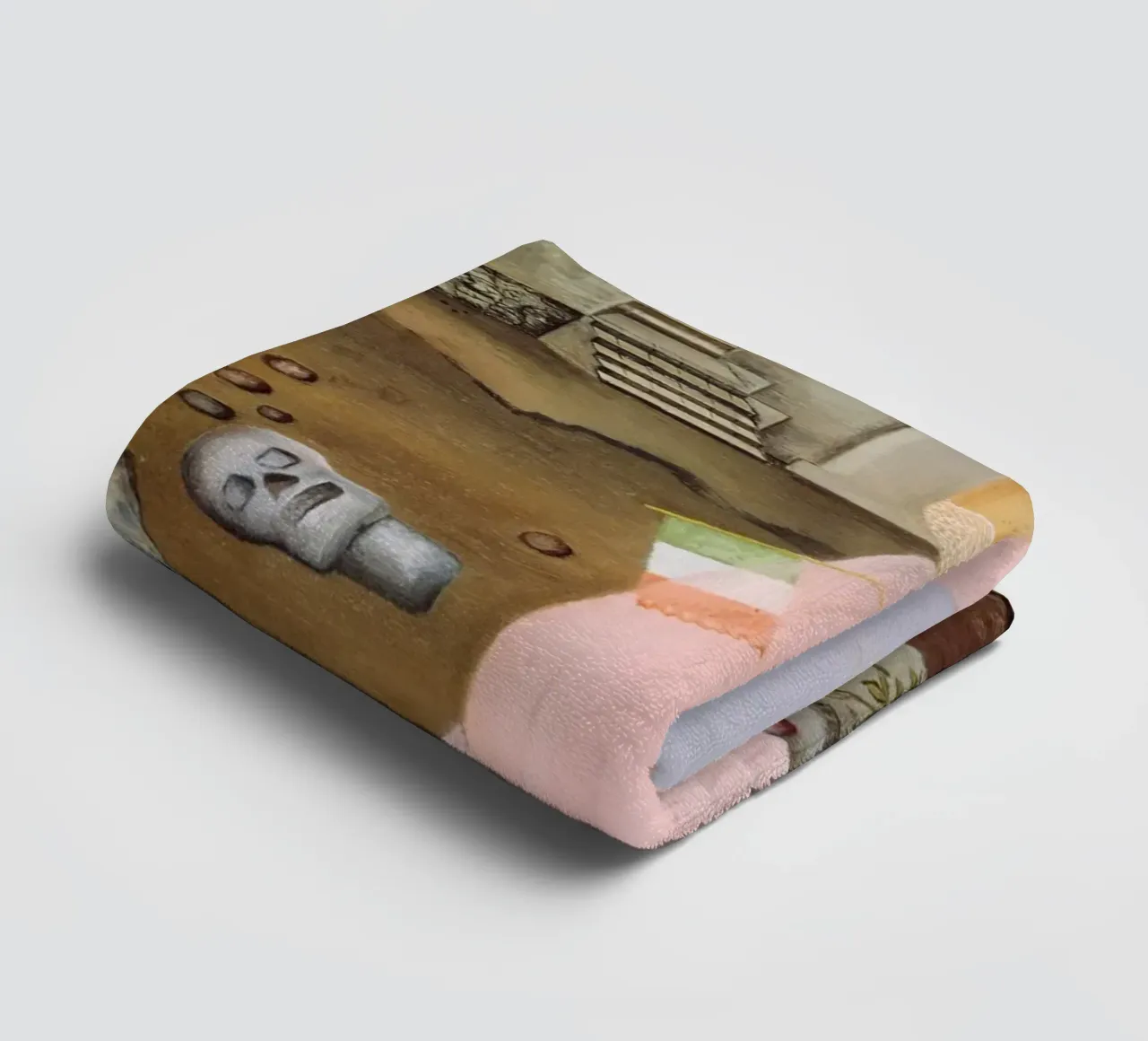 L'autoritratto di Frida Kahlo al confine con il Messico asciugamano da bagno da Venus Art