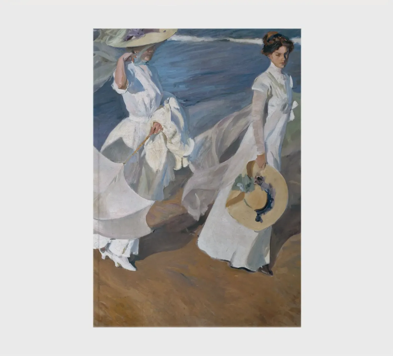 Spaziergang am Meeresufer (1909) von Joaquín Sorolla Notizbuch von Venus Art