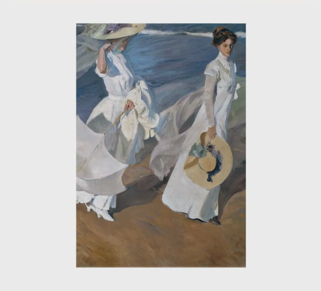 Spaziergang am Meeresufer (1909) von Joaquín Sorolla Notizbuch von Venus Art