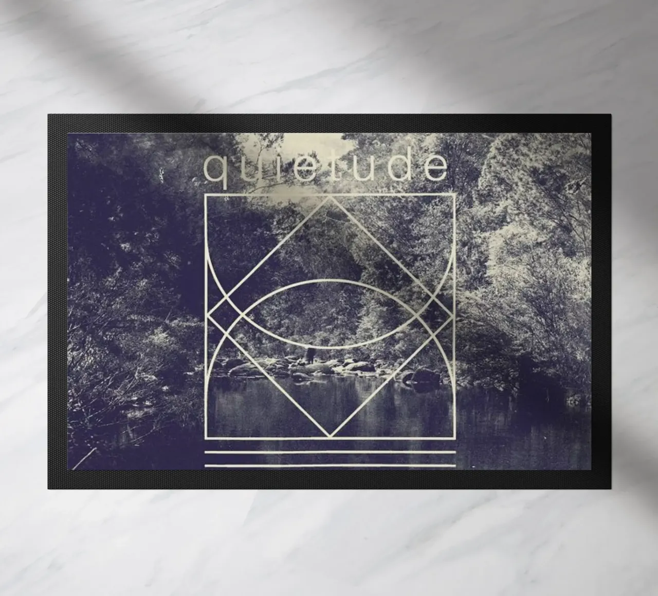 Quietude doormat by Florent Bodart