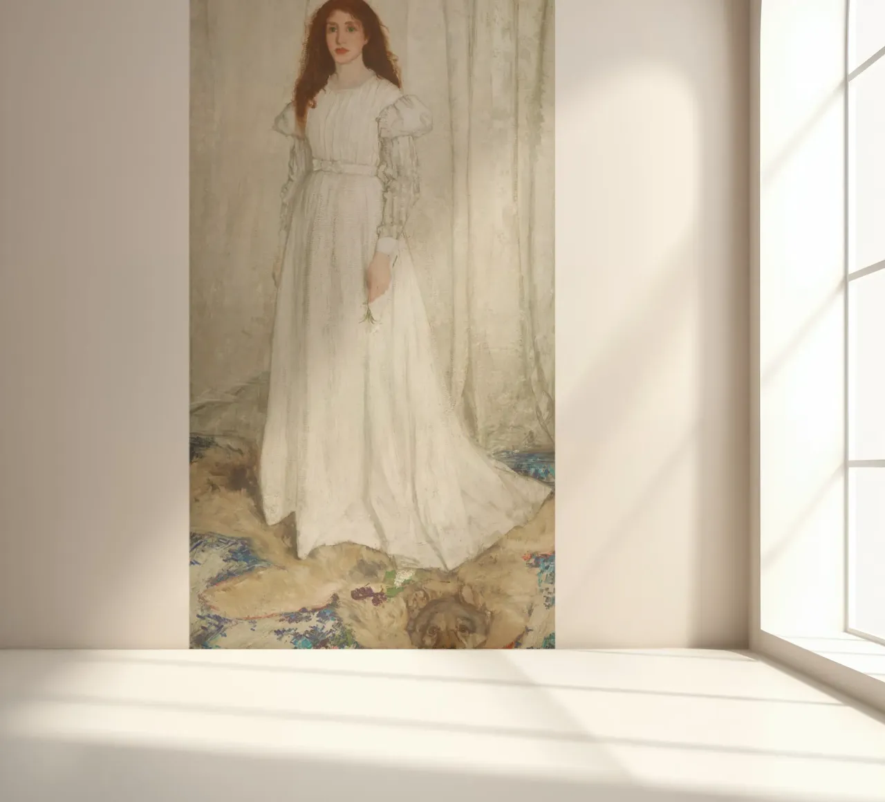 La Symphonie en blanc de James McNeill Whistler, n° 1 : Le blanc papier peint photo de Venus Art