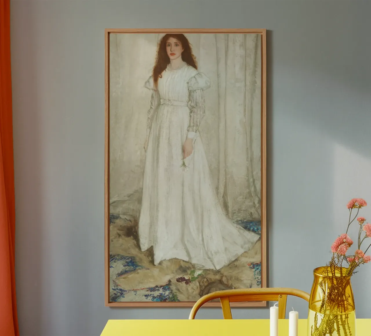 Sinfonia in bianco di James McNeill Whistler, n. 1: Il bianco alluminio dibond da Venus Art