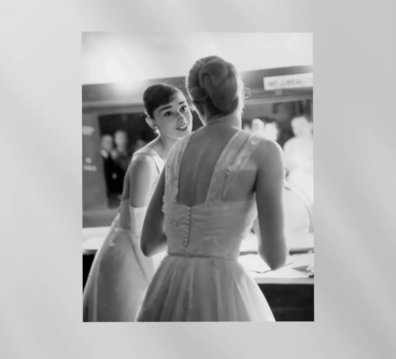 Audrey al trucco pellicola backlit da Lorraine Mooore