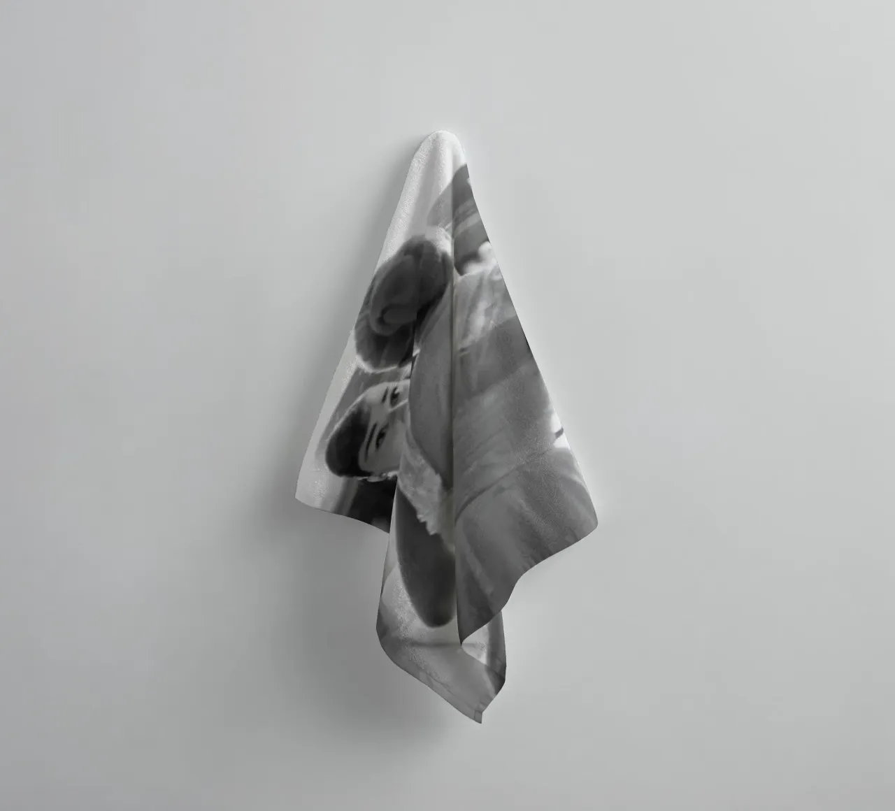 Audrey op make-up badhanddoek van Lorraine Mooore