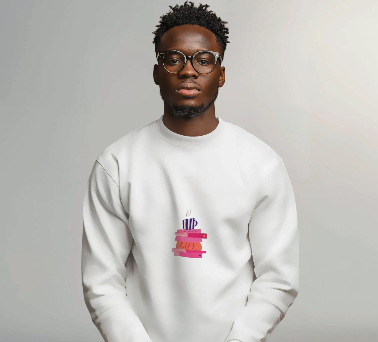 Morning Reads Sweatshirt von Pure