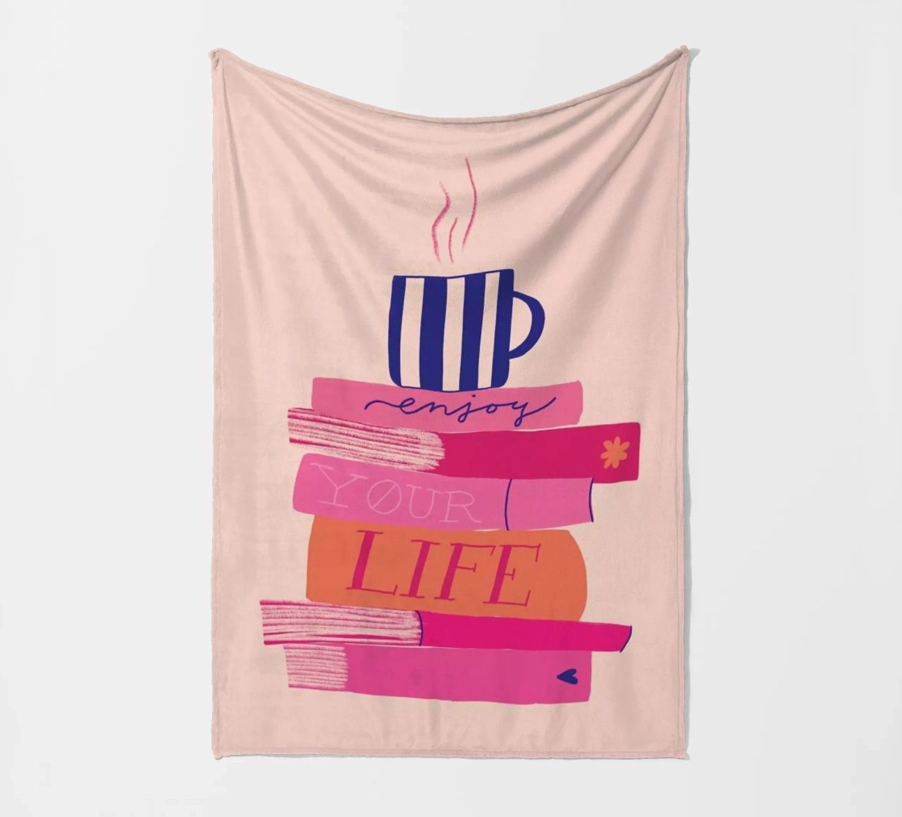 Morning Reads fleece blanket by Pure