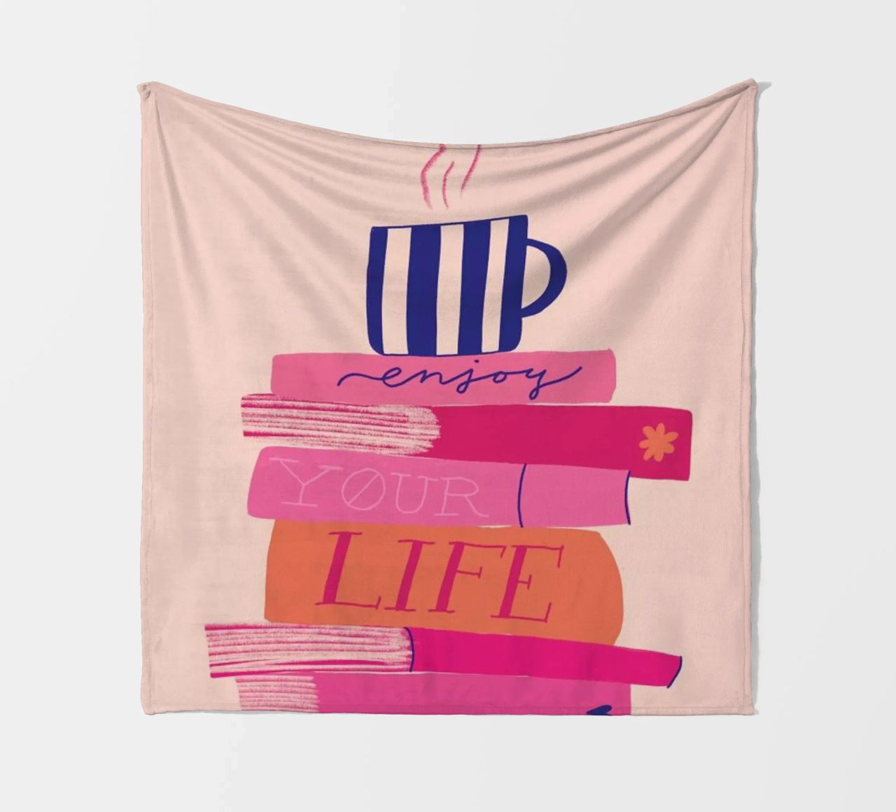 Morning Reads fleece blanket by Pure