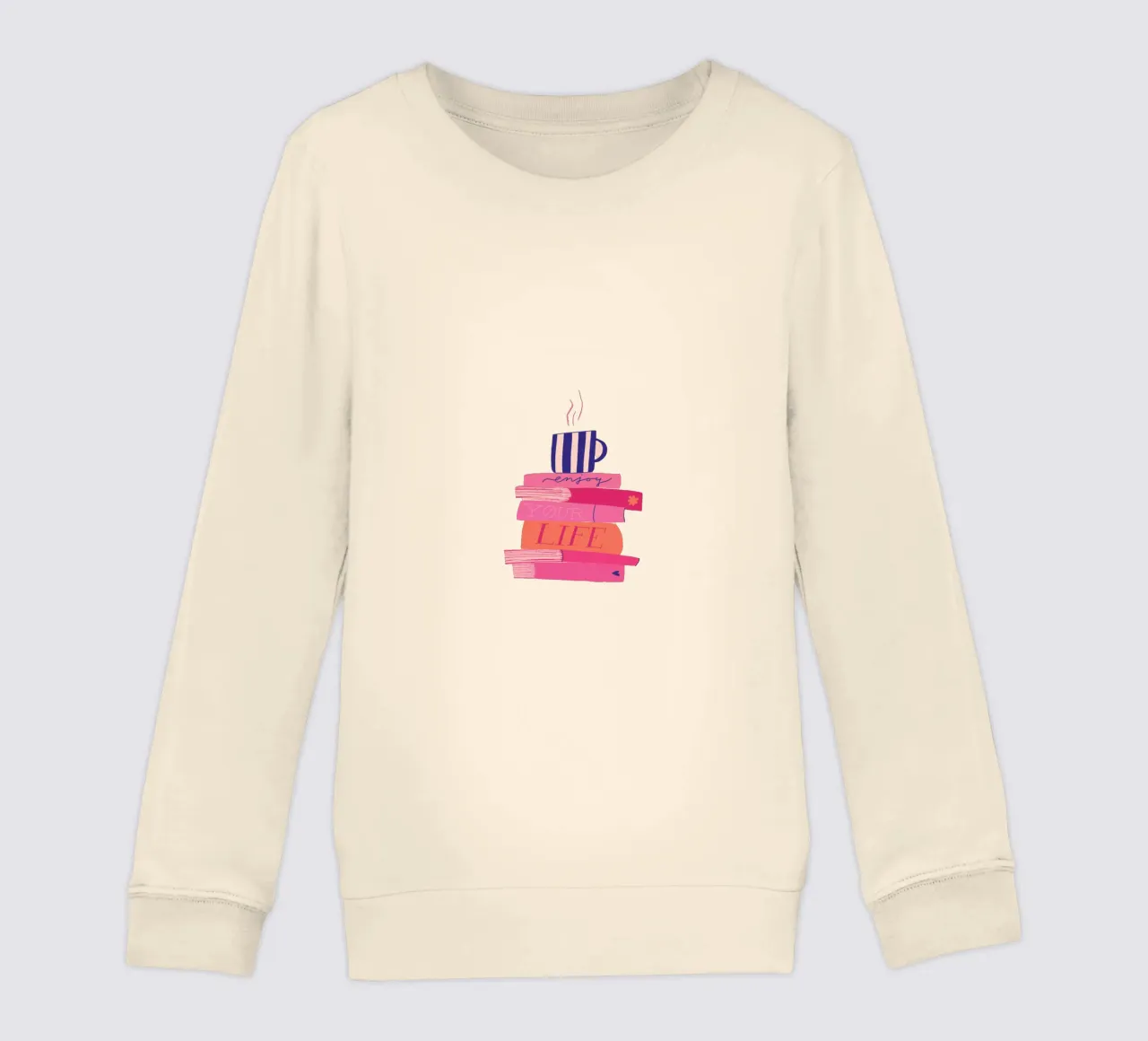 Morning Reads kinder sweatshirt van Pure