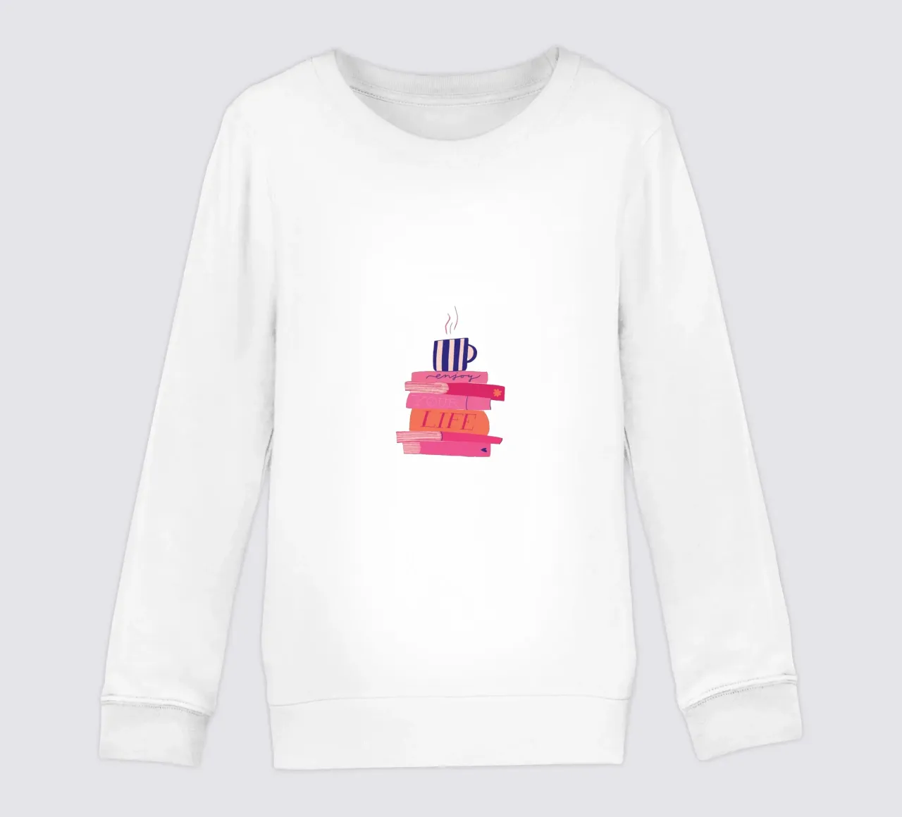 Morning Reads kinder sweatshirt van Pure