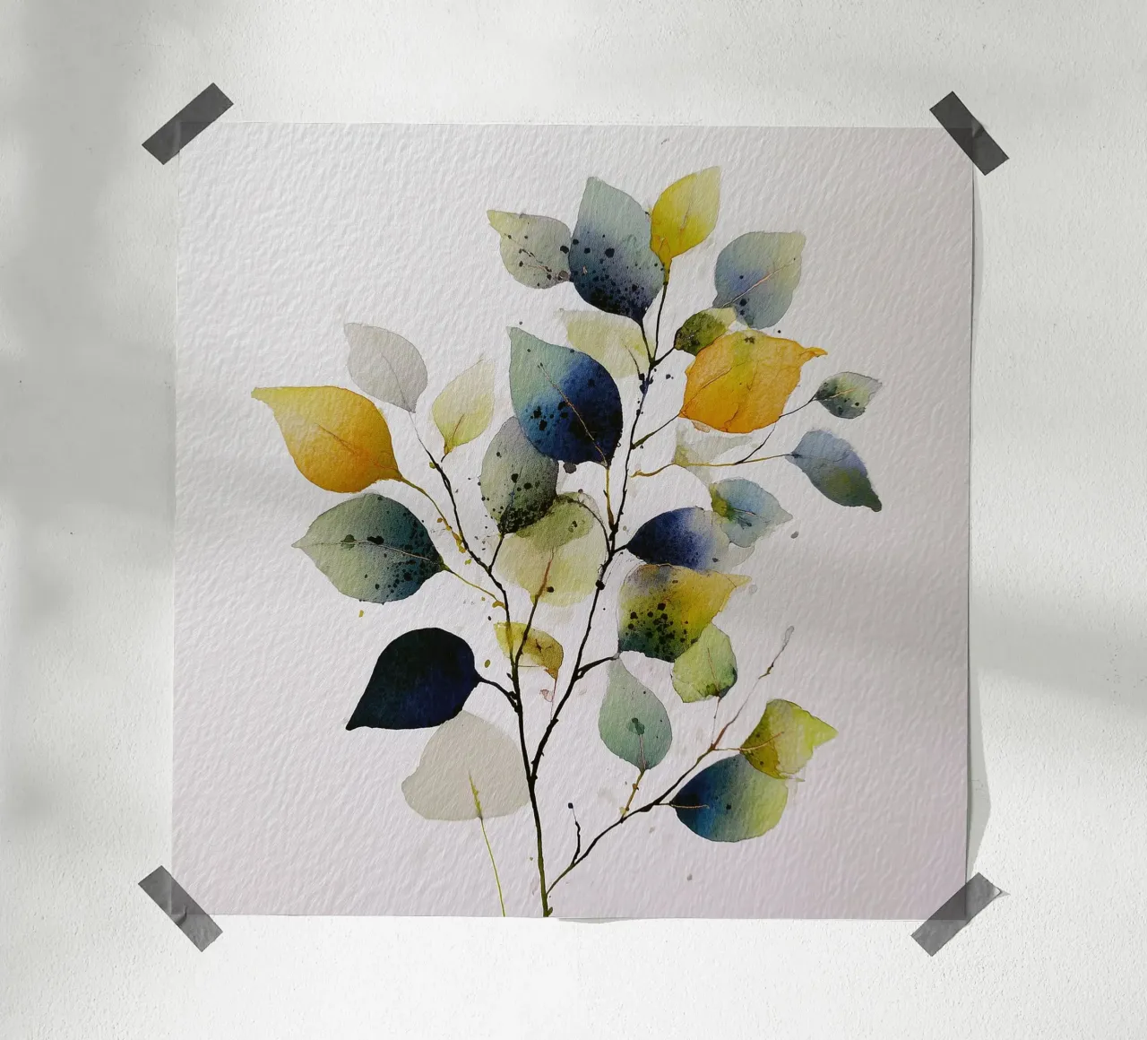 Fiore tranquillo poster con telaio in plastica da Sophia Calder Studio