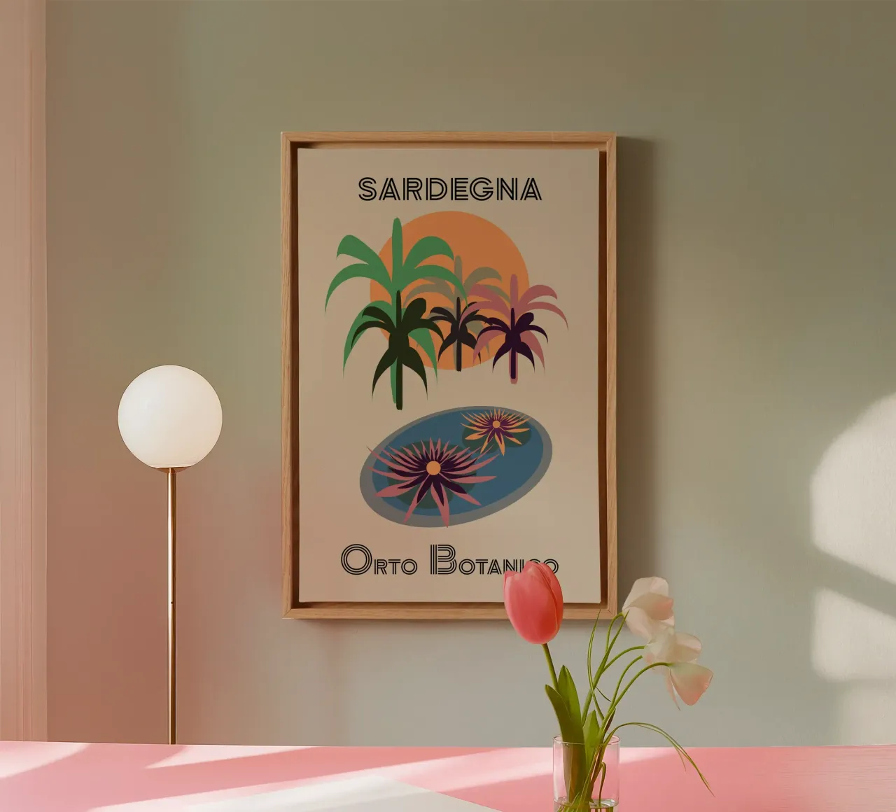 Sardegna Orto Botanico Leinwand von pierosvisuals