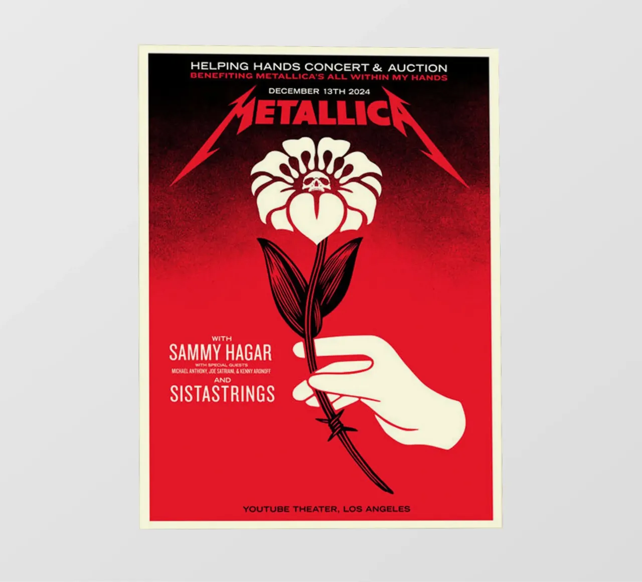 metallica all within my hands pellicola backlit da Jordan shop