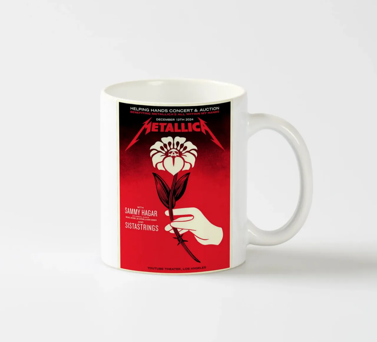 metallica all within my hands tazza in ceramica da Jordan shop