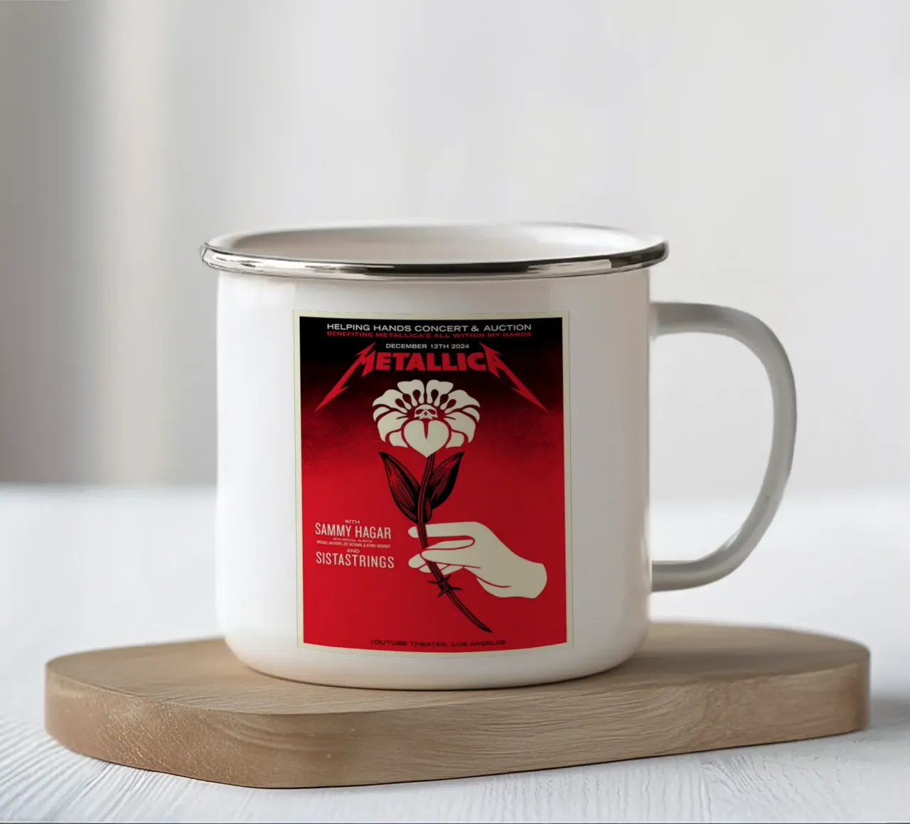 metallica all within my hands tazza in smalto da Jordan shop