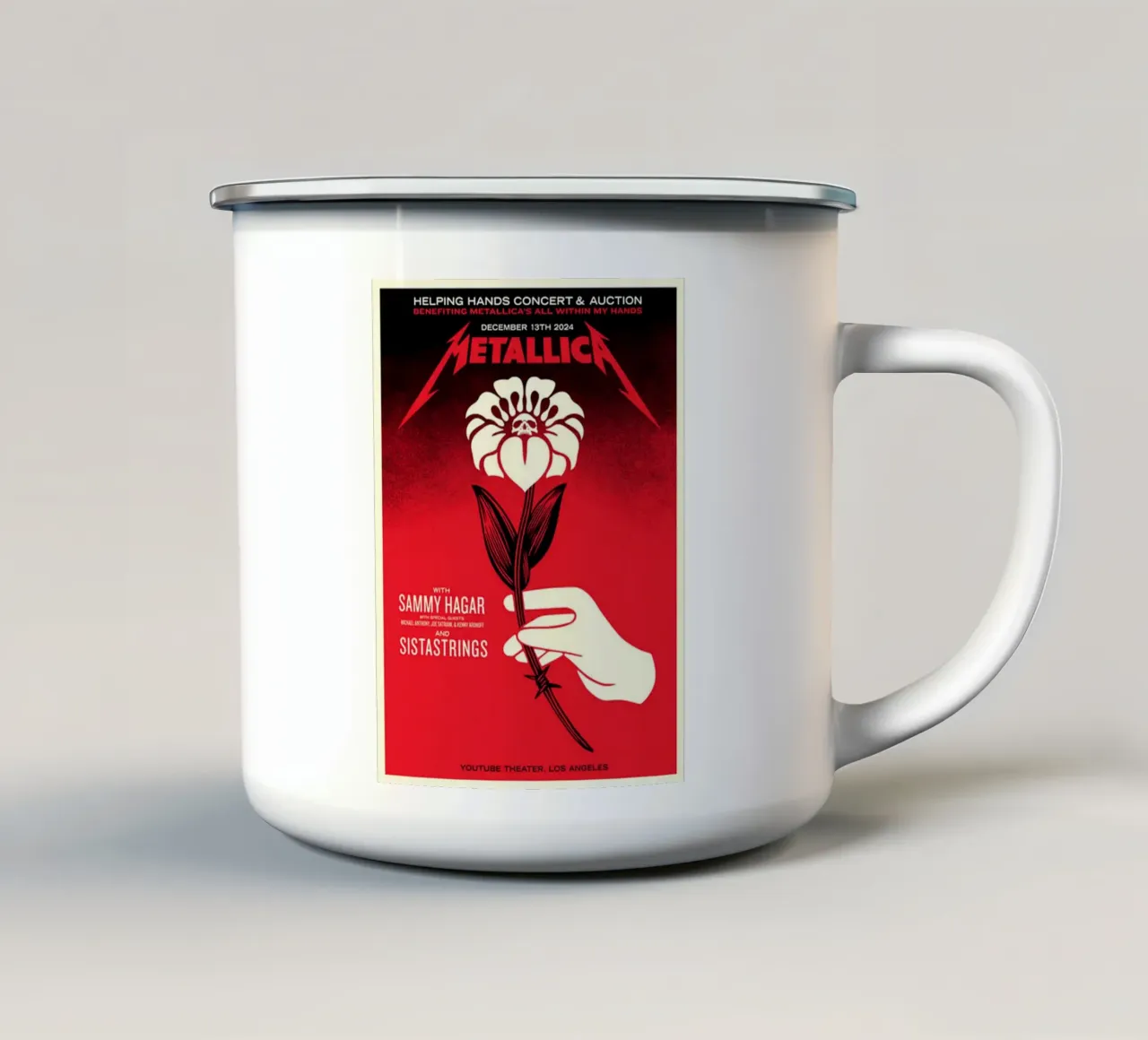 metallica all within my hands tazza in smalto da Jordan shop