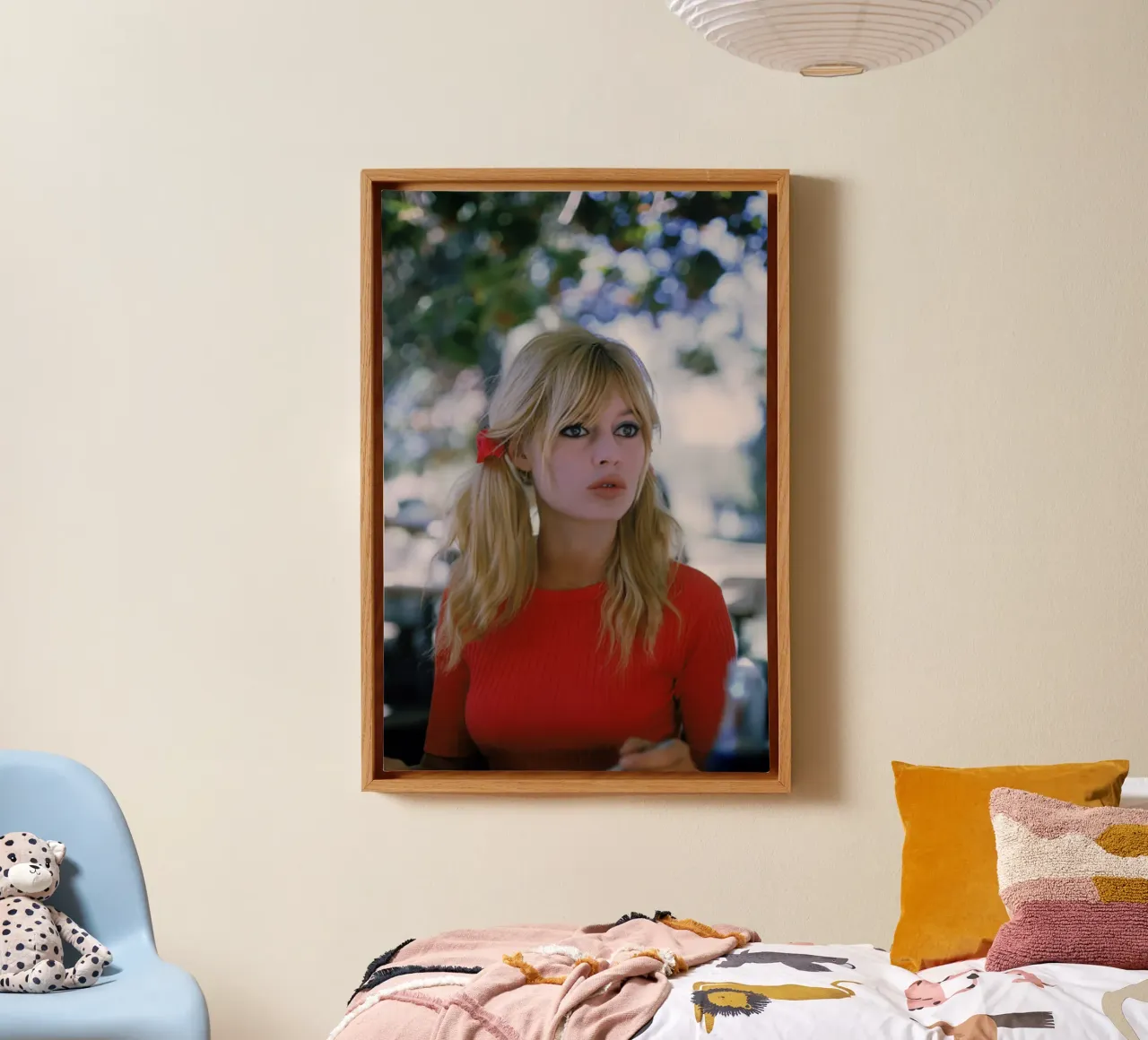 Brigitte sul set tela da Lorraine Mooore