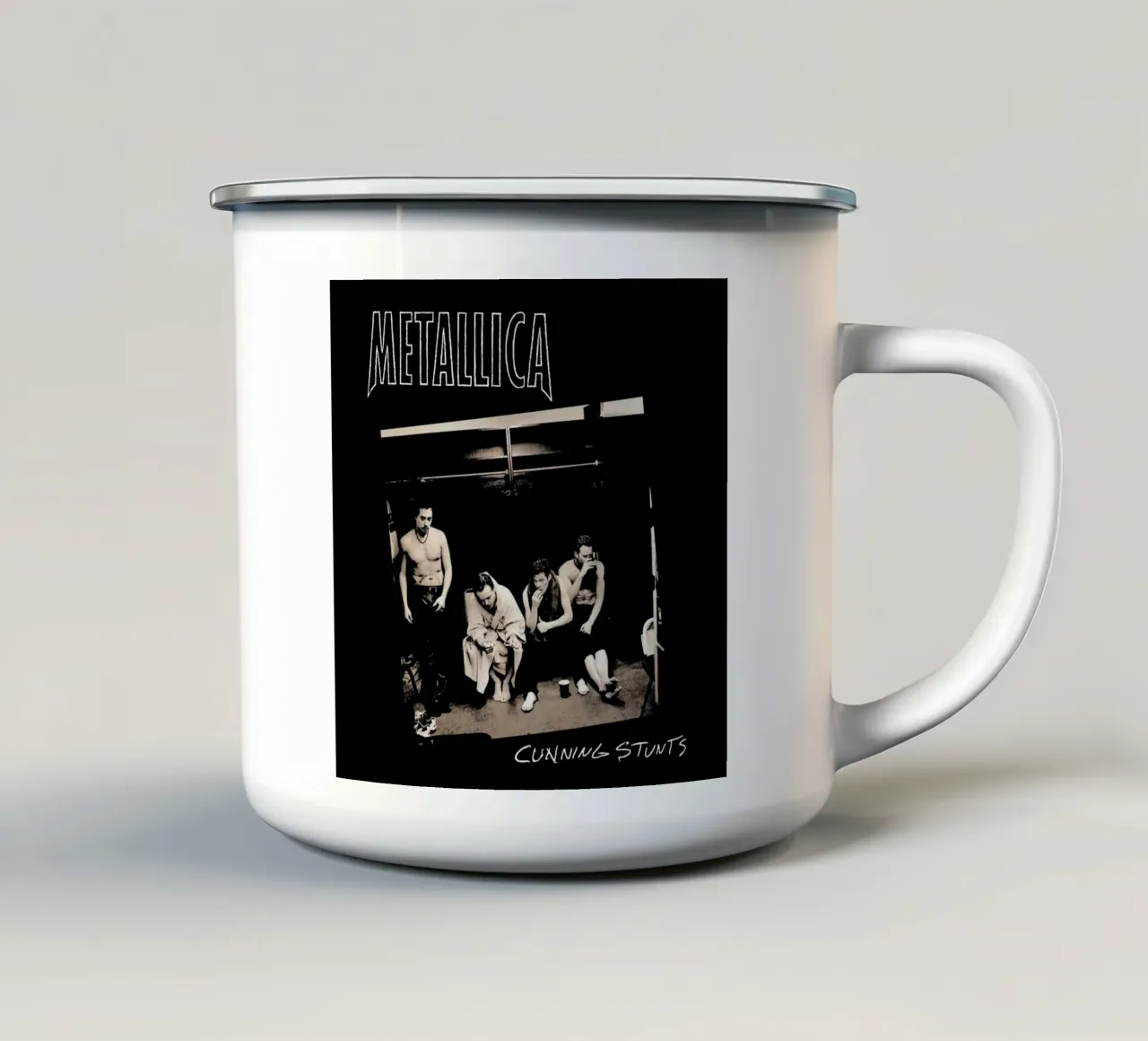 acrobazie dei metallica tazza in smalto da Jordan shop