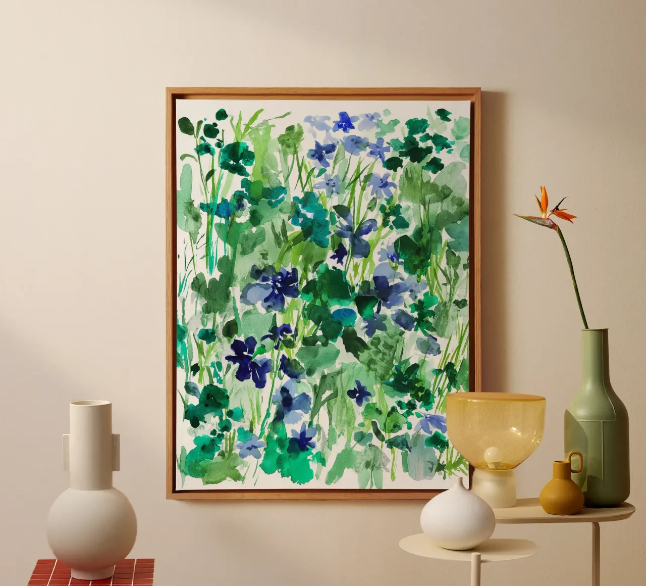 Studies in Groen canvas met Baklijst van Sophia Calder Studio