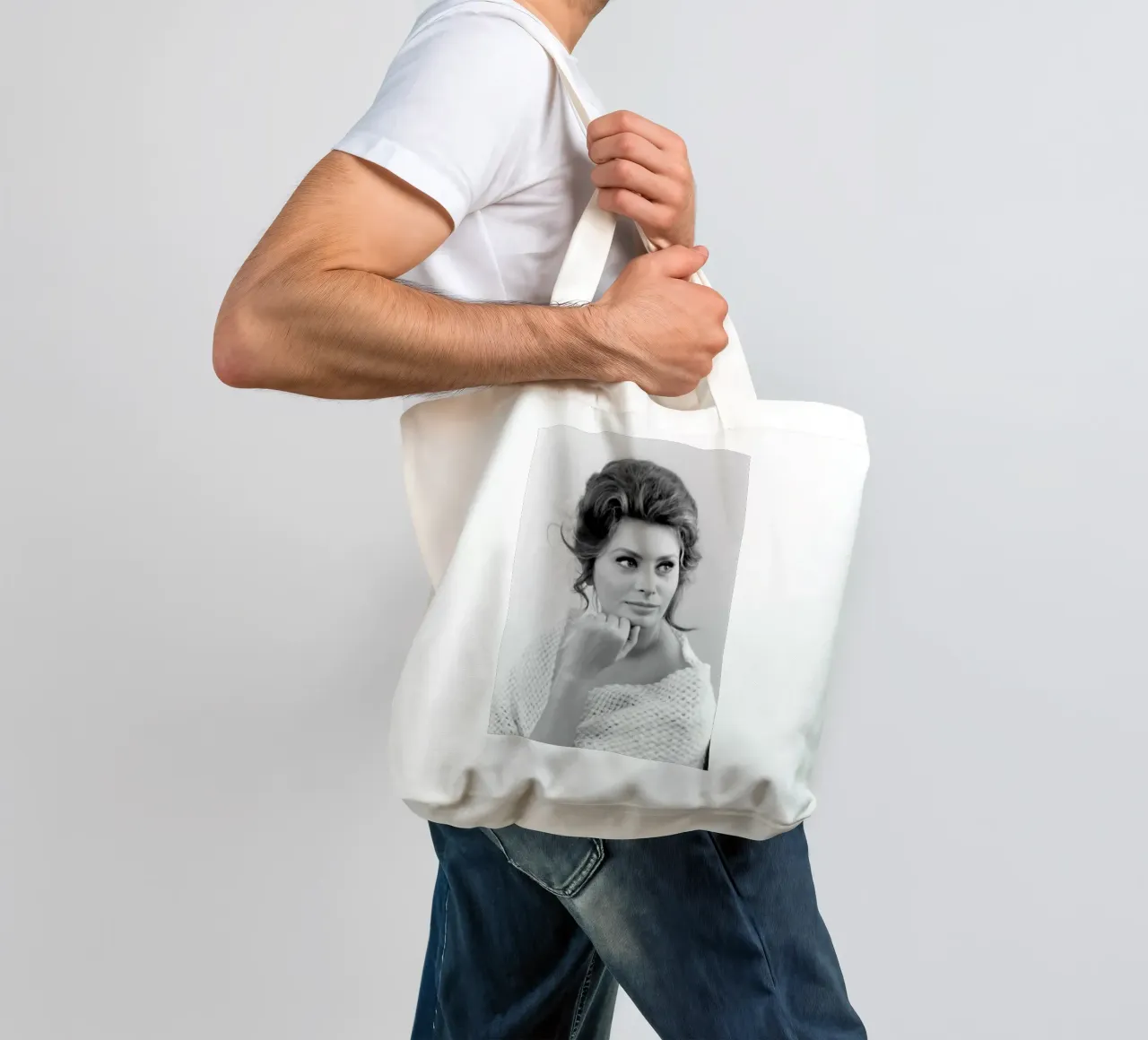Sophia Posing tote bag by Lorraine Mooore