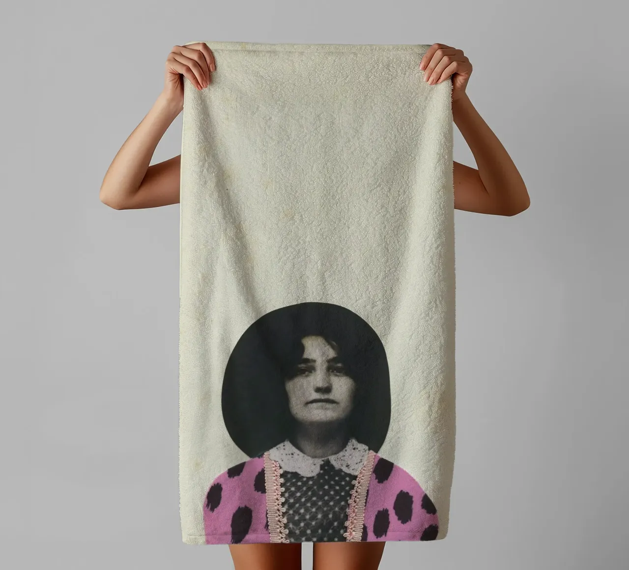 Fully Clothed II towel by Cassia Beck Collage