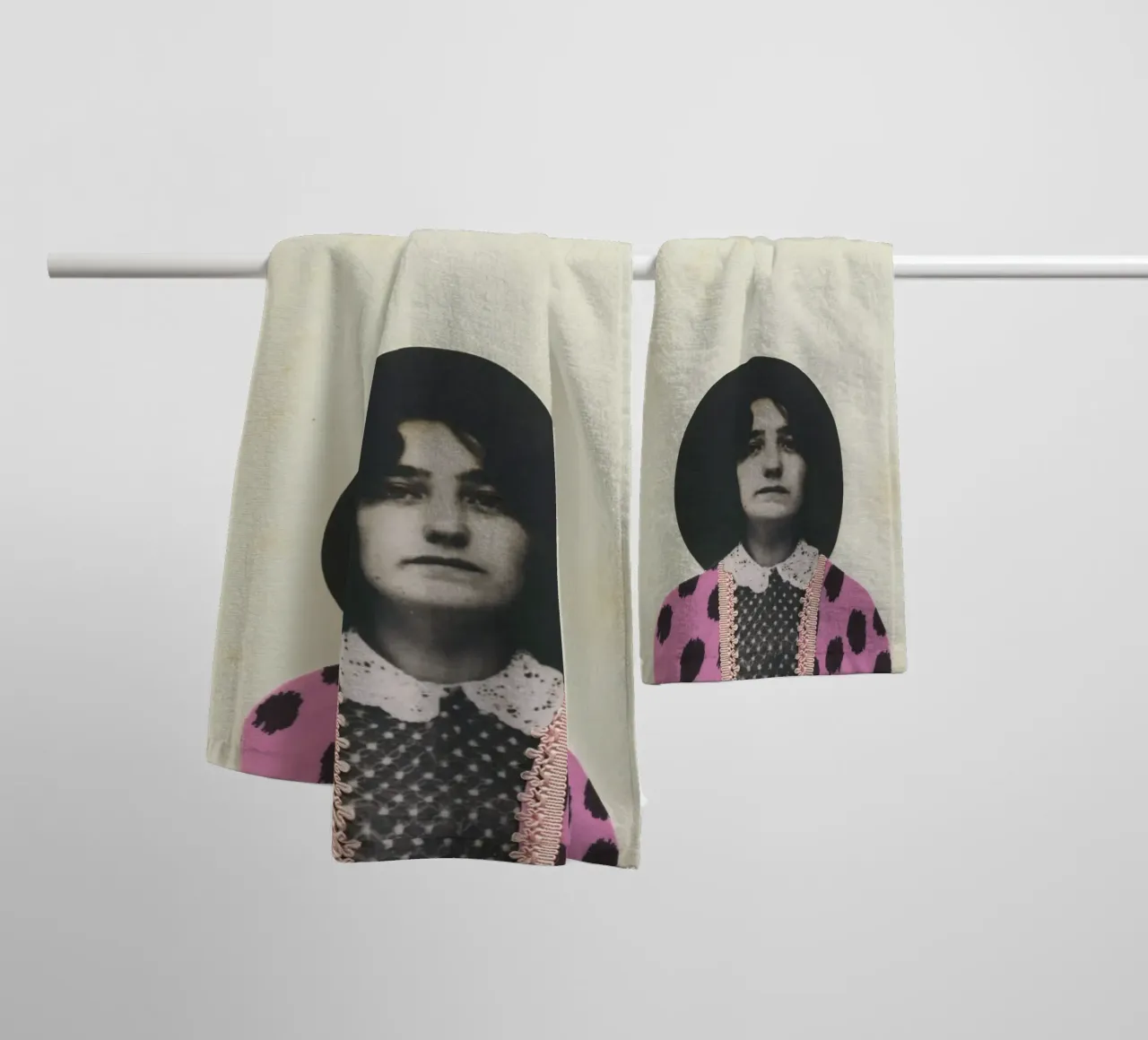 Fully Clothed II towel by Cassia Beck Collage