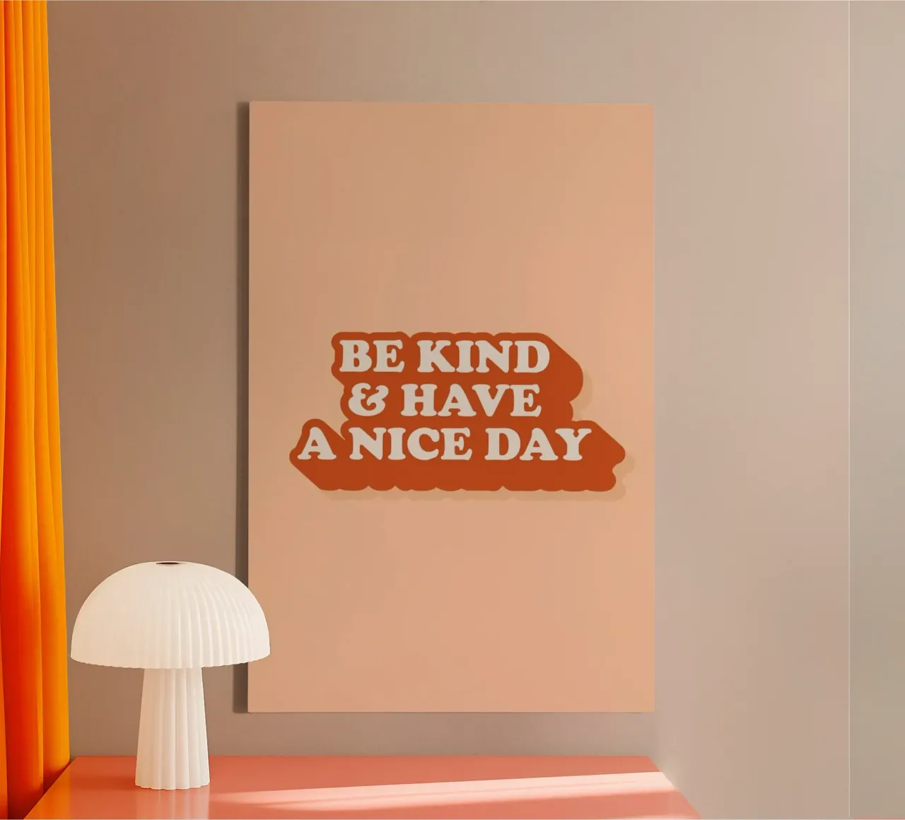 Be Kind & A Nice Day tela con Cornice a cassetta da The Native State